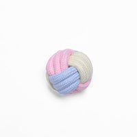 HKM-3824189 Interactive Cotton Rope Ball for Dogs and Cats - Bite Resistant Knot Toy in Macaron Colors
