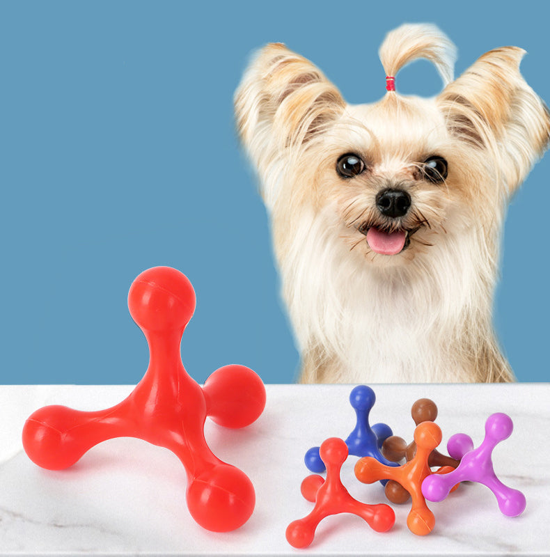 HKM-3824829 Durable Silicone Chew Toy for Small to Medium Dogs - Teething Relief & Dental Care
