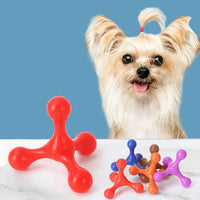 HKM-3824829 Durable Silicone Chew Toy for Small to Medium Dogs - Teething Relief & Dental Care