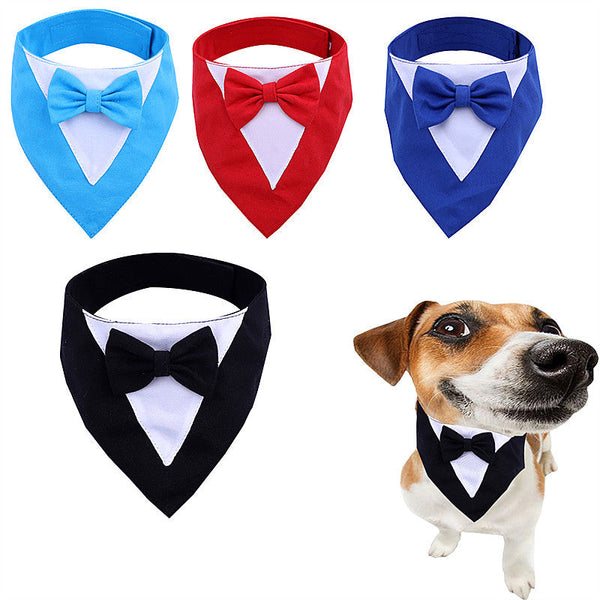 HKM-3825341 Pet Saliva Towel with Velcro Triangle in Multiple Colors and Sizes