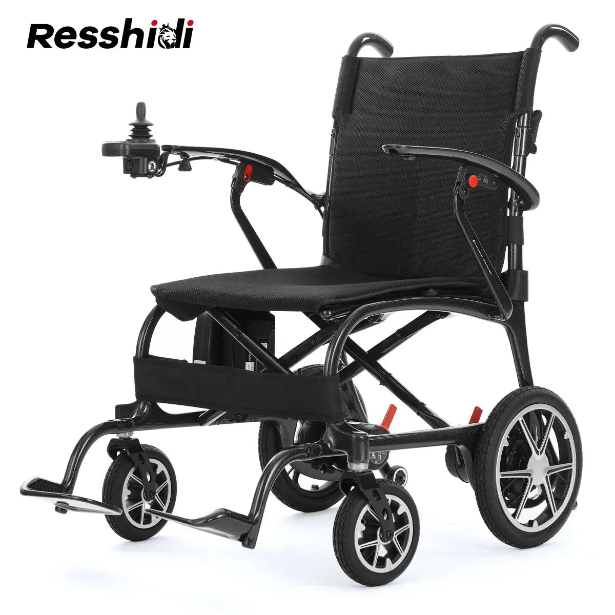 HKM-382675 Lightweight Carbon Fiber Electric Wheelchair for Adults - 140kg Load Capacity, Travel-Friendly Design, 3-Year Warranty