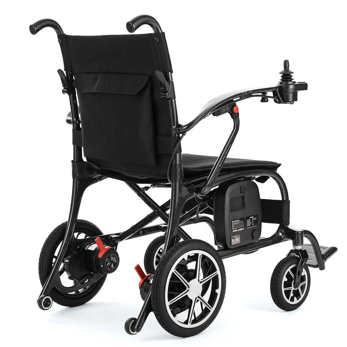 HKM-382675 Lightweight Carbon Fiber Electric Wheelchair for Adults - 140kg Load Capacity, Travel-Friendly Design, 3-Year Warranty