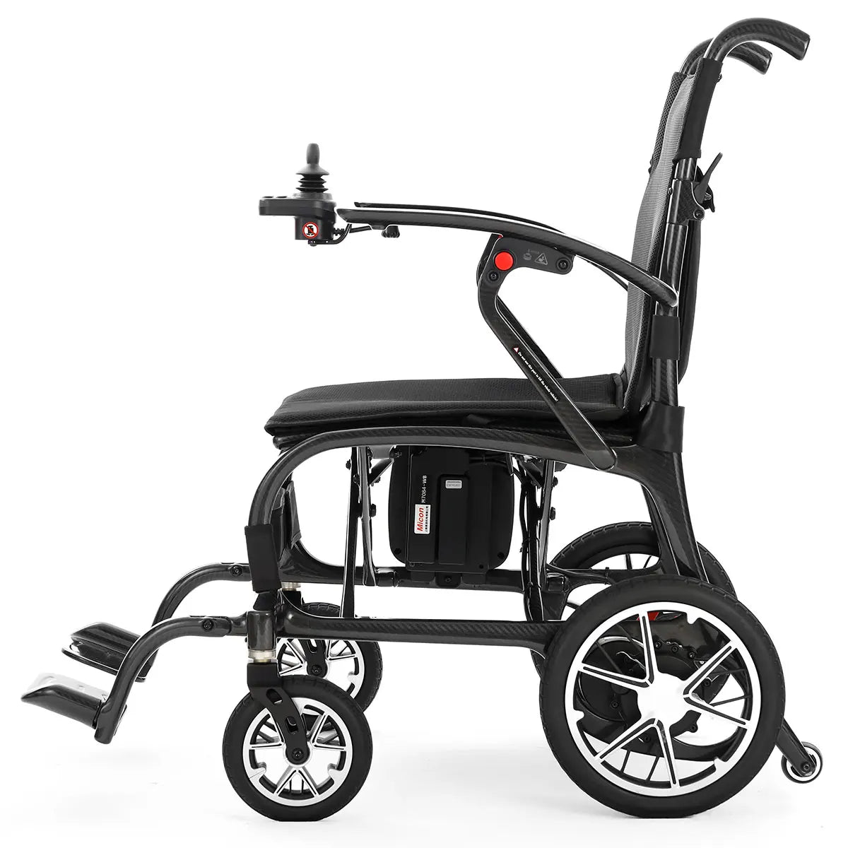 HKM-382675 Lightweight Carbon Fiber Electric Wheelchair for Adults - 140kg Load Capacity, Travel-Friendly Design, 3-Year Warranty