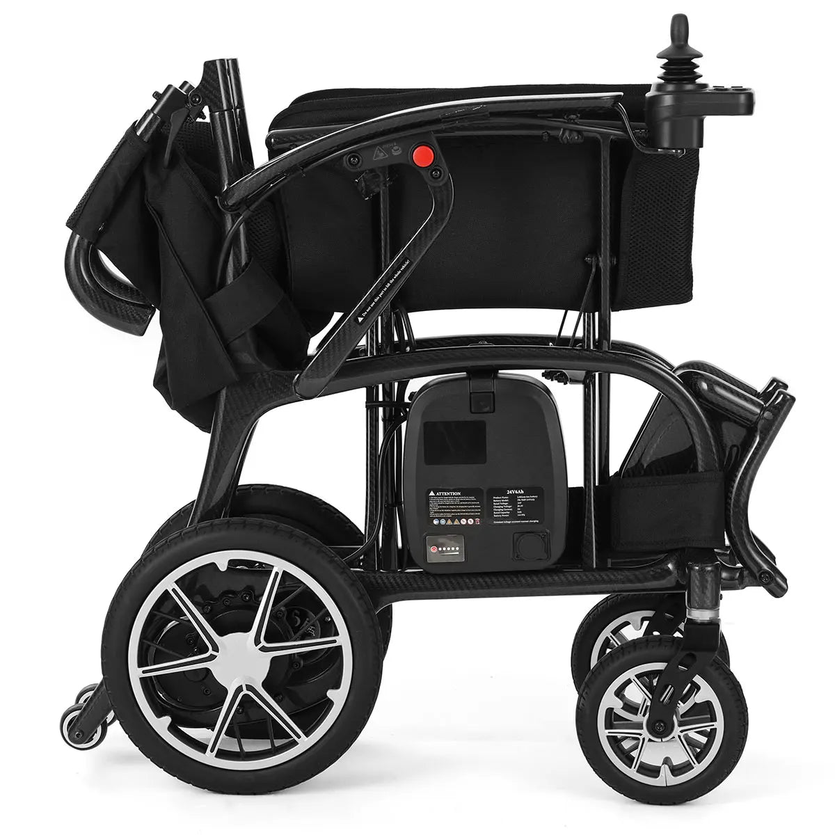 HKM-382675 Lightweight Carbon Fiber Electric Wheelchair for Adults - 140kg Load Capacity, Travel-Friendly Design, 3-Year Warranty