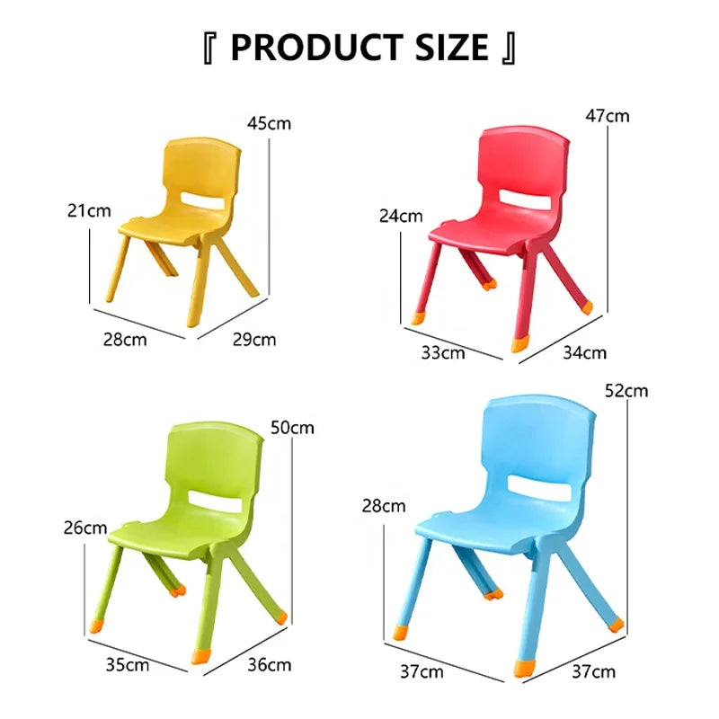 HKM-382675 Stackable Plastic Chairs for Toddlers - Ideal for Preschool and Kindergarten Classrooms