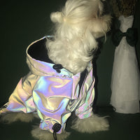 HKM-3827773 Reflective Waterproof Dog Hoodie Windbreaker for All Seasons - Soft, Warm, and Breathable