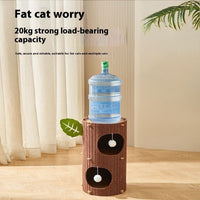 HKM-3828413 Cat Scratch Board Felt Nest for Cats - Wine Red & Camel Variants, Multi-layer Options Available