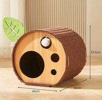 HKM-3828413 Cat Scratch Board Felt Nest for Cats - Wine Red & Camel Variants, Multi-layer Options Available