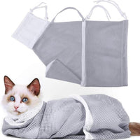 HKM-382867 Cat Bathing Bag for Easy Grooming and Care, Ideal for Bathing, Nail Trimming, and Medication Administration