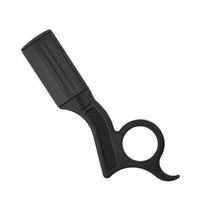 HKM-382867 Manual Men's Vintage Razor in Zinc Alloy - Black/Silver, Easy Assembly for Hand Shaving