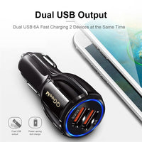 HKM-382867 Smart Car Charger with USB Interface, 24V Input, 5V/9V/12V Output, 1800mA Charging Current