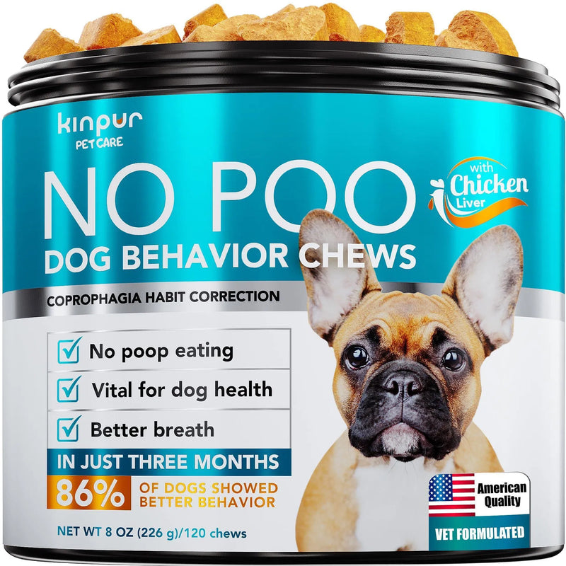 HKM-3829181 No Poo Chews for Dogs - Digestive and Gut Health Supplement, Soft Chews to Discourage Stool Eating, 180 Count