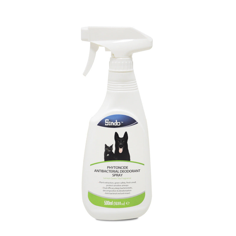 HKM-3830973 Said Fen Duojing Antibacterial Deodorant for Pets - 500ml Natural Odor Eliminator with Lemon Green Tea Extract