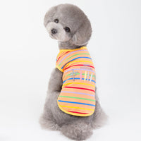 HKM-3831485 Comfortable and Breathable Summer Pet Vest in Light Blue and Orange