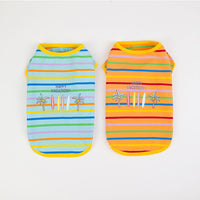 HKM-3831485 Comfortable and Breathable Summer Pet Vest in Light Blue and Orange