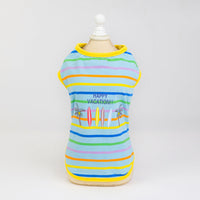 HKM-3831485 Comfortable and Breathable Summer Pet Vest in Light Blue and Orange
