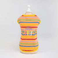 HKM-3831485 Comfortable and Breathable Summer Pet Vest in Light Blue and Orange