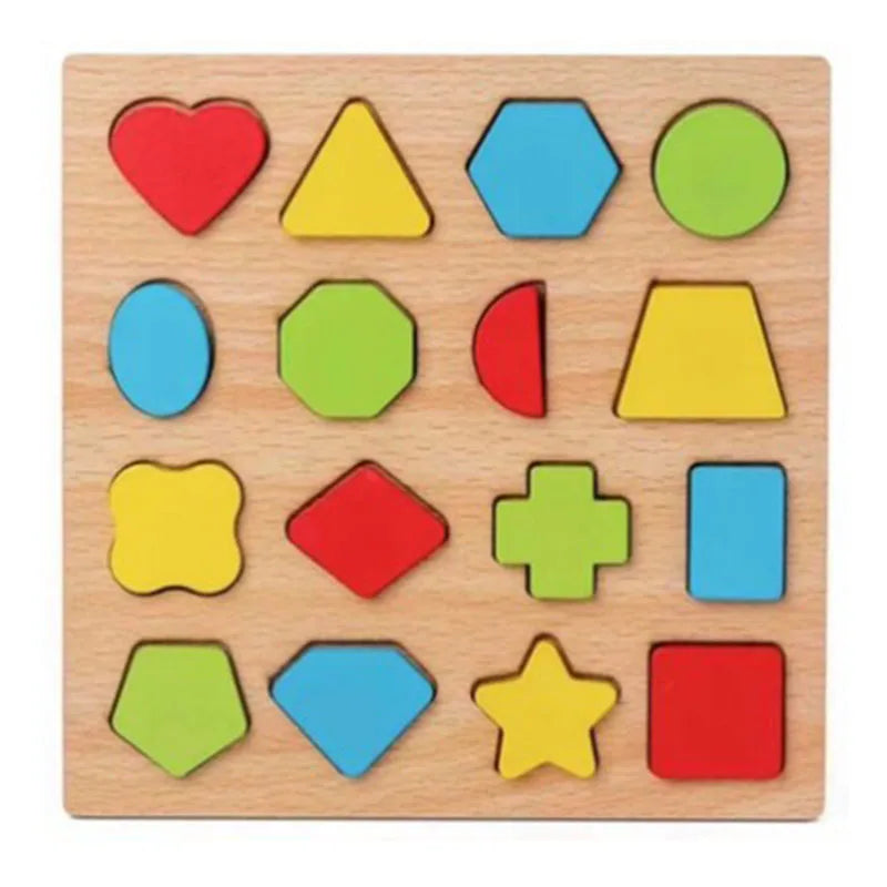 HKM-383251 3D Wooden Alphabet and Number Puzzle for Kids - Montessori Educational Activity Toy