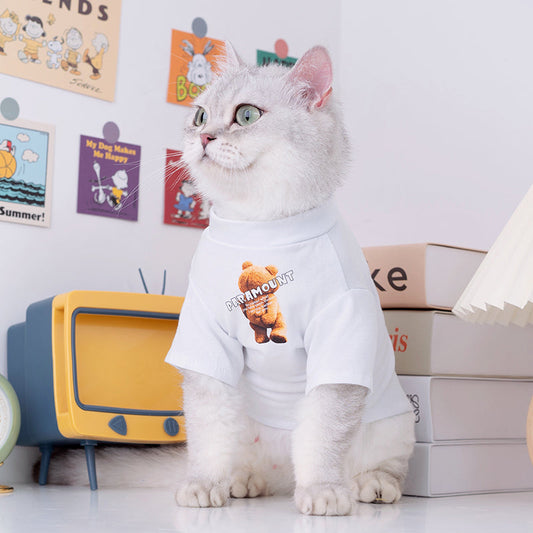 HKM-3834685 Casual Cotton T-Shirts for Pets and Adults in Various Colors and Sizes