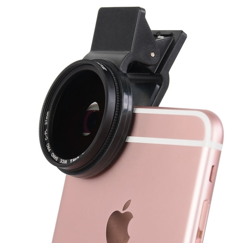 HKM-383507 37mm Ultra-Thin CPL Polarizer External Lens for Mobile Devices