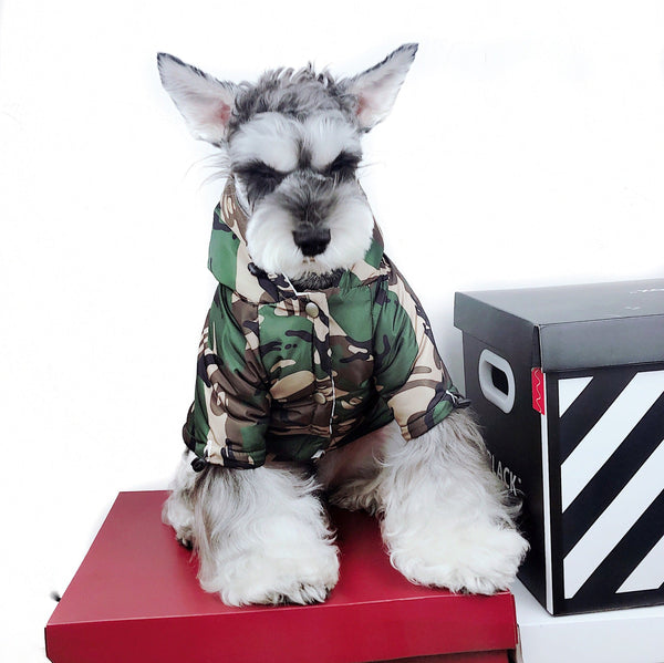 HKM-3835453 Waterproof Camouflage Dog Raincoat for All Sizes ¨C Windproof & Snowproof Design