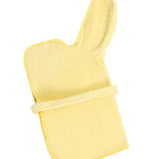 HKM-3835709 Soft and Thick Coral Fleece Dog Bath Towel - Wearable Bathrobe in Blue, Yellow, Pink, or White