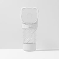 HKM-3836349 3-in-1 Portable Pet Water Bottle with Food Container and Waste Bag Dispenser for Dogs and Cats