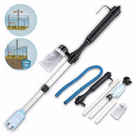 HKM-383635 Aquarium Gravel Cleaner and Water Siphon - Adjustable Height with Hose and Filter Bag, Suitable for Small and Large Tanks