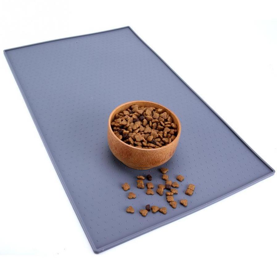 HKM-383635 Siloxane Non-Allergic Dog & Cat Feeding Mat – Durable, Flexible, Anti-Slip Design for Easy Clean-Up and Travel