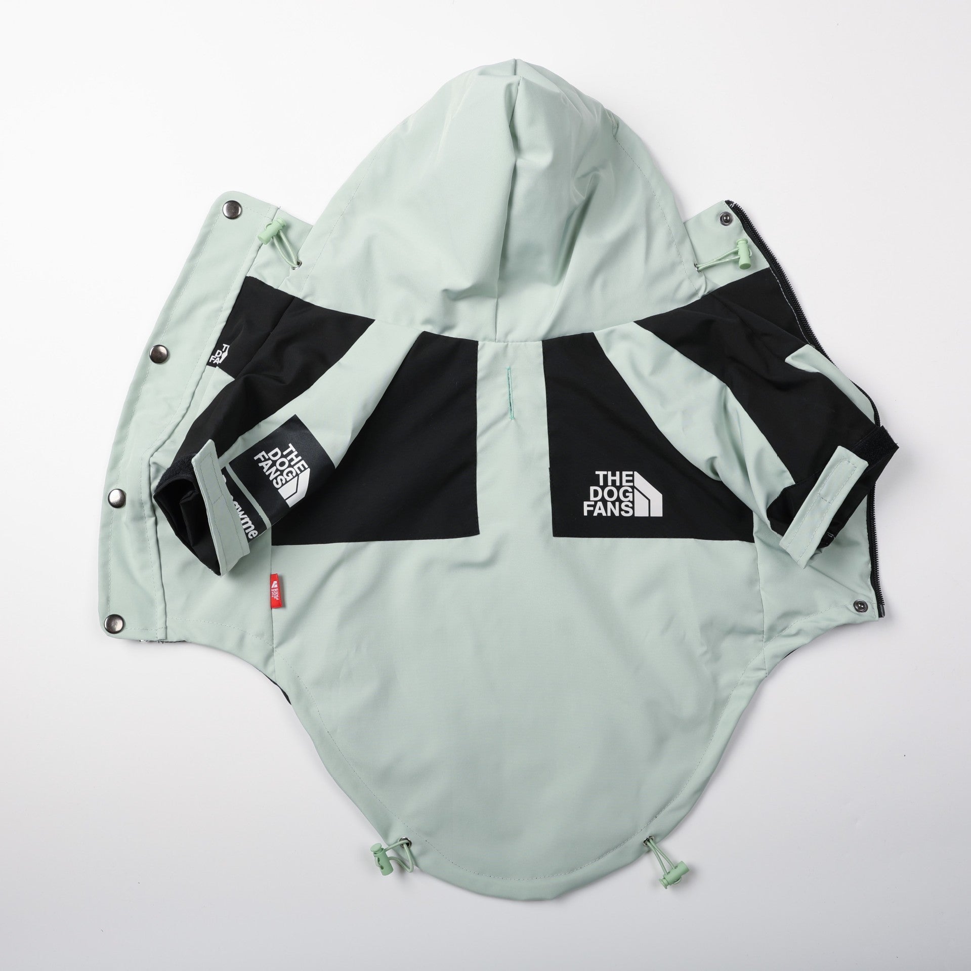 HKM-3836477 Light Green Windproof and Rainproof Large Dog Shell Jacket - Sizes S to 5XL
