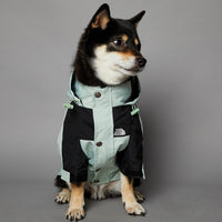 HKM-3836477 Light Green Windproof and Rainproof Large Dog Shell Jacket - Sizes S to 5XL
