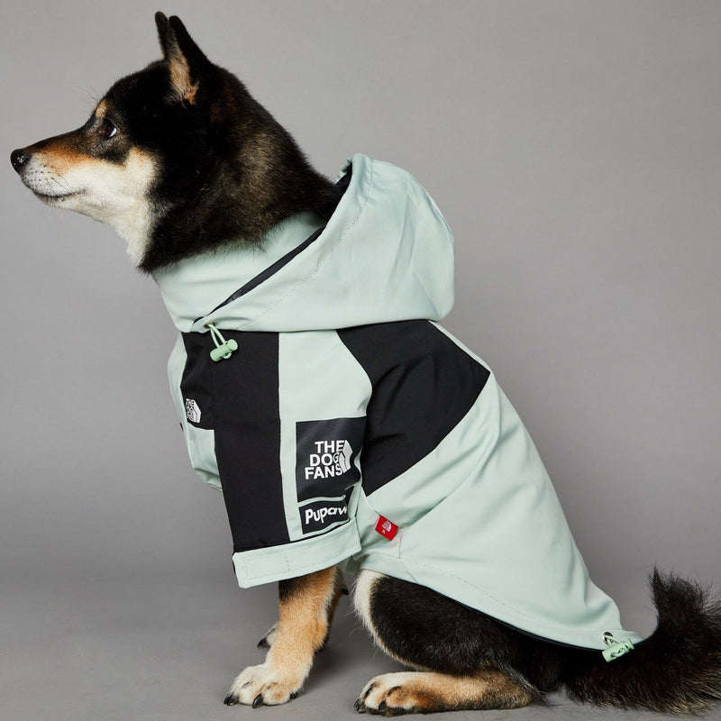 HKM-3836477 Light Green Windproof and Rainproof Large Dog Shell Jacket - Sizes S to 5XL