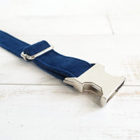 HKM-3836861 Adjustable Yellow Velvet Dog Collar in Multiple Sizes