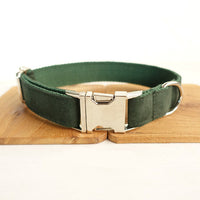 HKM-3836861 Adjustable Yellow Velvet Dog Collar in Multiple Sizes