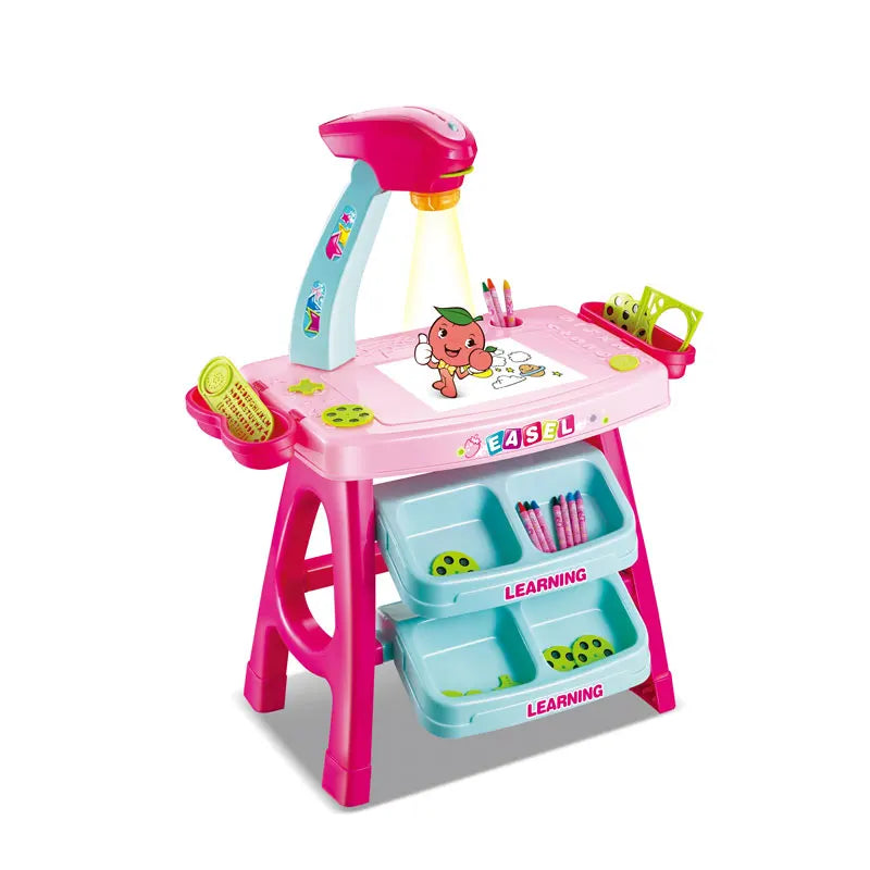 HKM-383763 Interactive Educational Drawing Projector Toy for Kids - EPT Magic Doodle Easel