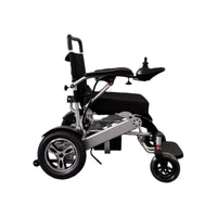 HKM-383827 Lightweight Folding Electric Wheelchair with Lithium Battery - 250W Motors, Aluminum Alloy Frame, Max Speed 6km/h, 150kg Capacity