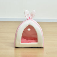 HKM-3838525 Rabbit Ear Nest for Cats and Dogs - Soft Arctic Velvet with PP Cotton, Multiple Sizes Available