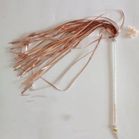 HKM-3839677 Cat Toy Stick with Bell, Feather Tassel & Bite Resistant Fur Ball - Multiple Colors Available