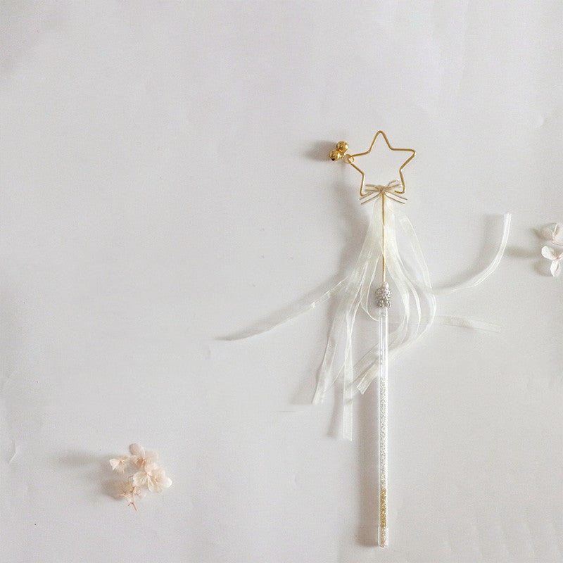 HKM-3839677 Cat Toy Stick with Bell, Feather Tassel & Bite Resistant Fur Ball - Multiple Colors Available
