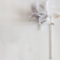 HKM-3839677 Cat Toy Stick with Bell, Feather Tassel & Bite Resistant Fur Ball - Multiple Colors Available