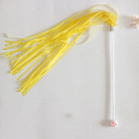 HKM-3839677 Cat Toy Stick with Bell, Feather Tassel & Bite Resistant Fur Ball - Multiple Colors Available