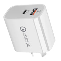 HKM-384019 18W Dual Port Australian Standard Charger with 2000mA Output, Compact Design