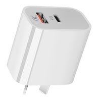 HKM-384019 18W Dual Port Australian Standard Charger with 2000mA Output, Compact Design