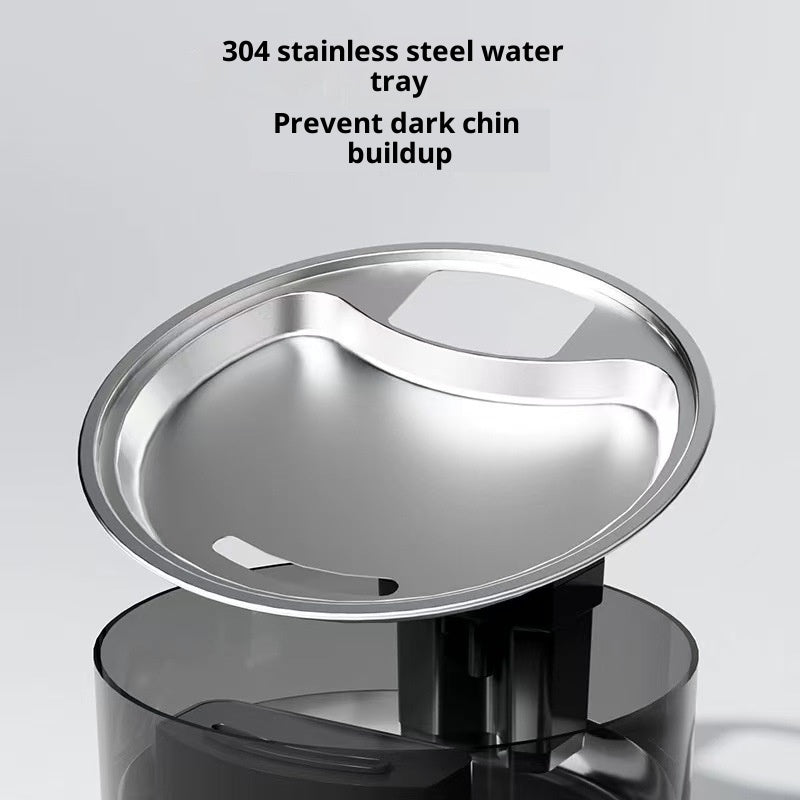 HKM-3840701 Stainless Steel Wireless Cat Water Fountain with Automatic Recirculation - 3L Large Capacity
