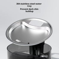 HKM-3840701 Stainless Steel Wireless Cat Water Fountain with Automatic Recirculation - 3L Large Capacity