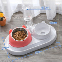 HKM-3840829 Double Stainless Steel Cat and Dog Bowl with Durable Design