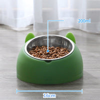 HKM-3840829 Double Stainless Steel Cat and Dog Bowl with Durable Design