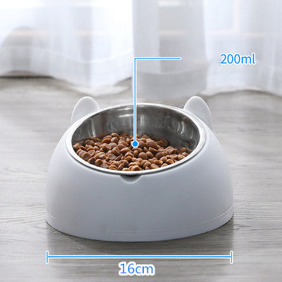 HKM-3840829 Double Stainless Steel Cat and Dog Bowl with Durable Design