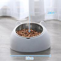 HKM-3840829 Double Stainless Steel Cat and Dog Bowl with Durable Design