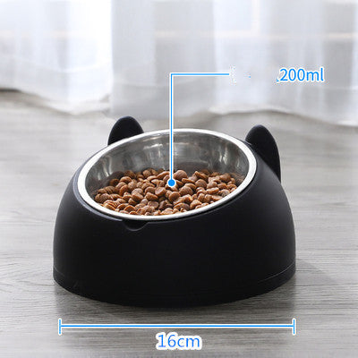 HKM-3840829 Double Stainless Steel Cat and Dog Bowl with Durable Design